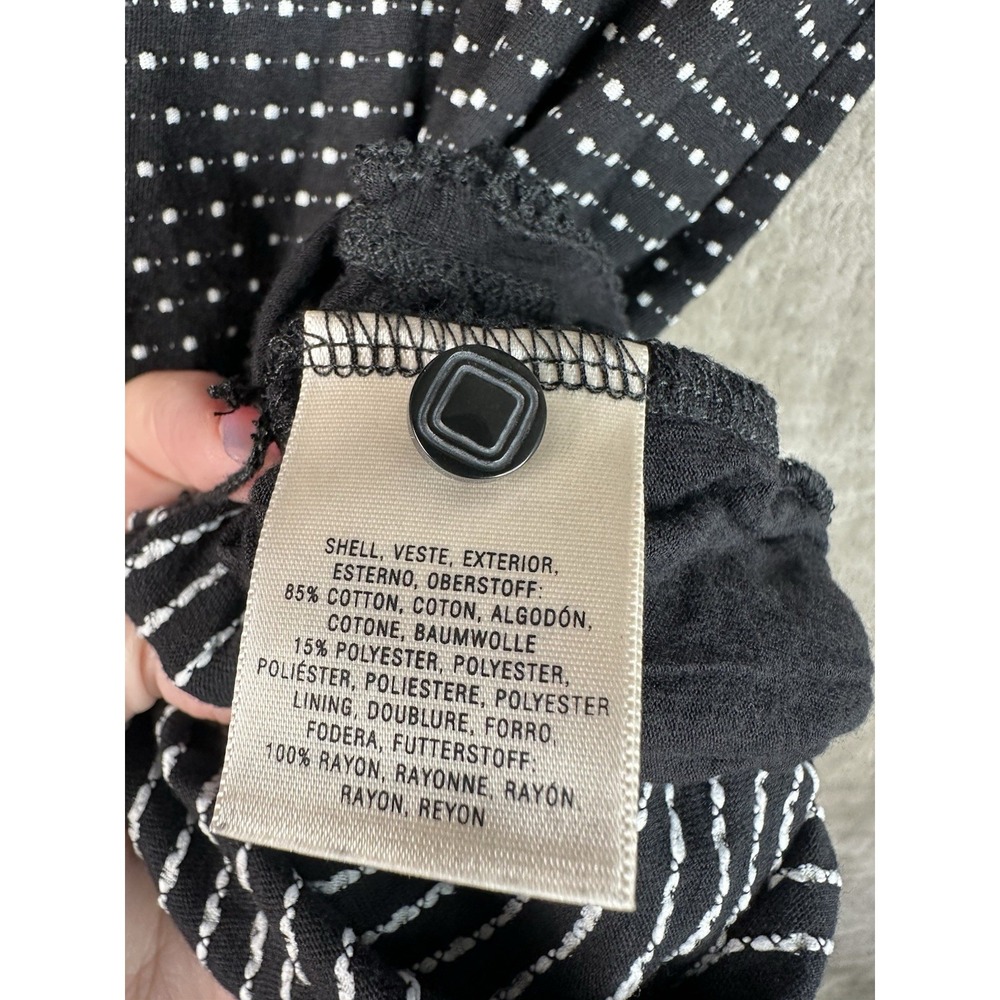 Anthropologie Maeve Women's Black/White Polka Dot Dress Lined‎ Medium - Picture 6 of 15